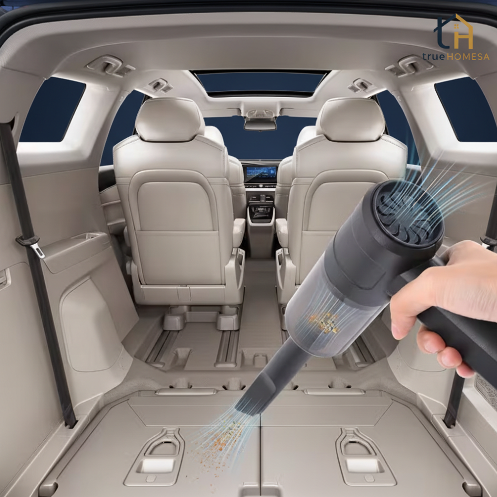 TrueHomeSA Car Vacuum - SUV Boot Navy & Gold