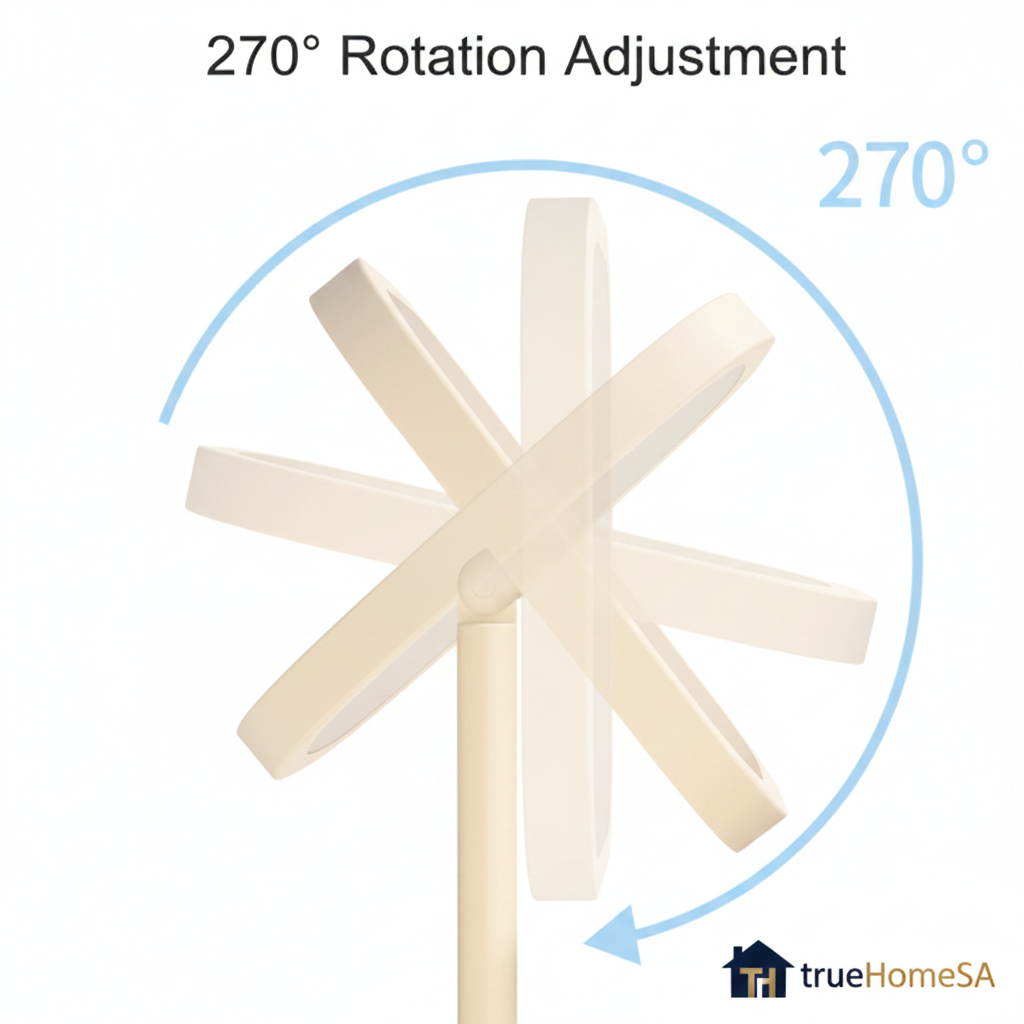 TrueHome SA LED Mirror - 270° Rotation White Background