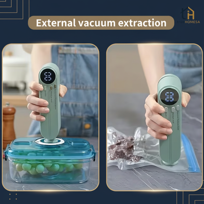 TrueHomeSA Vacuum Sealer - External Extraction Navy & Gold